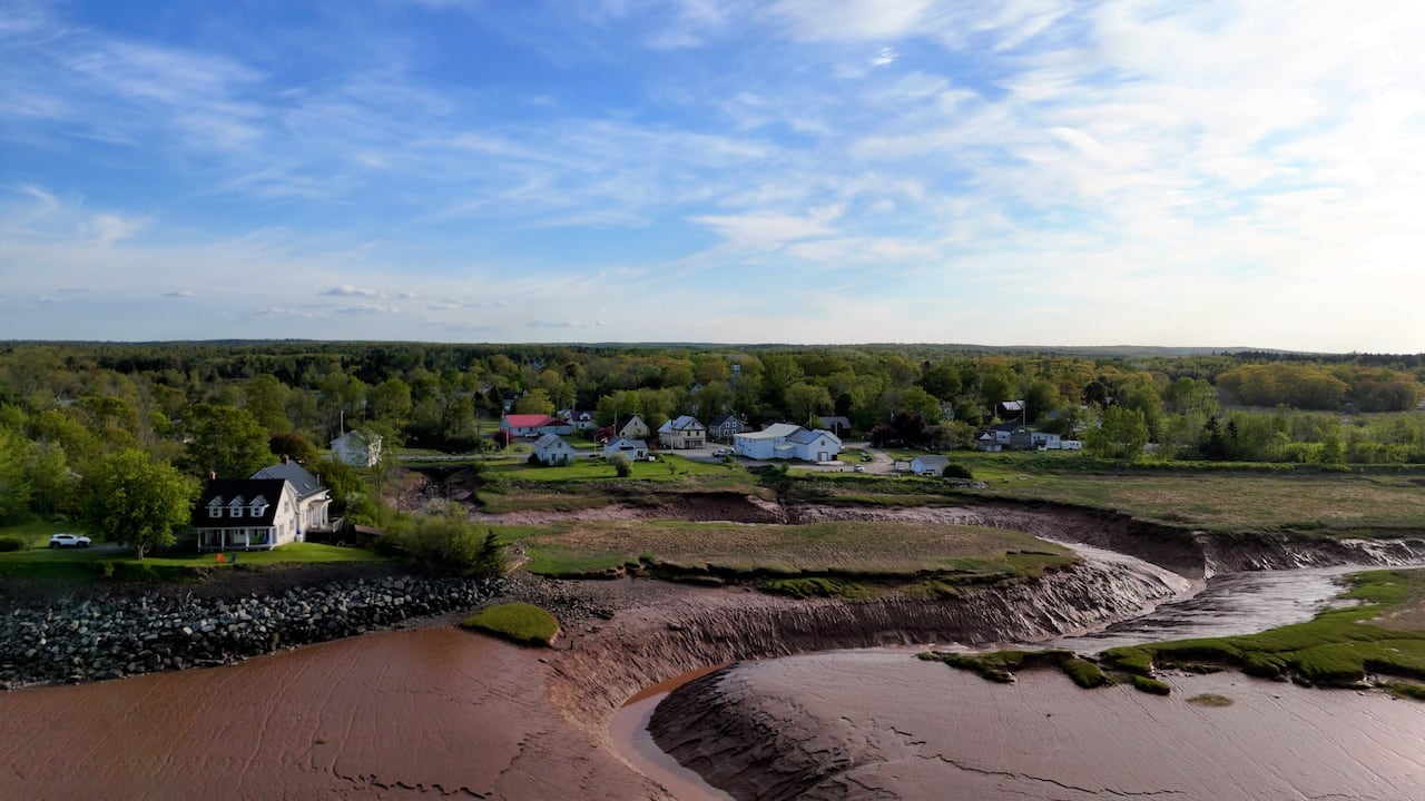 Scenic drone shot of Maitland