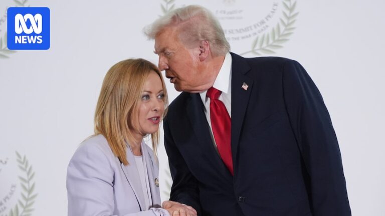 Meloni says Trump ‘completely made up’ claim she ‘begged’ him for a photo at G7