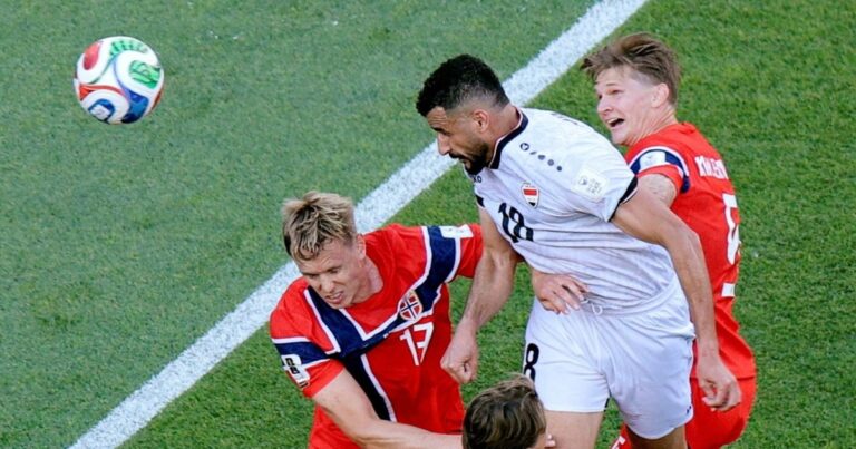 Aymen Hussein pone el empate para Irak ante Noruega