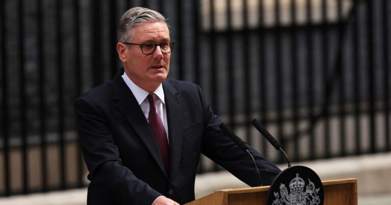 British Prime Minister Keir Starmer announces resignation